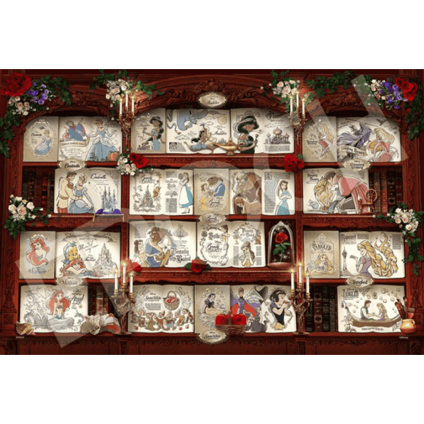 迪士尼公主-4-裝飾拼圖-迪士尼全明星系列-書架系列.PNG
