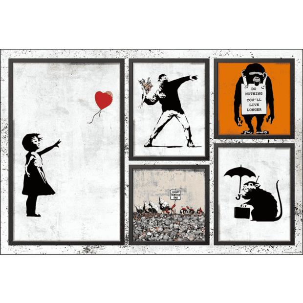 Banksy-1-班克西-作品收藏-班克斯-氣球女孩-躑花者.PNG
