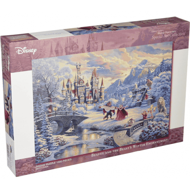 美女與野獸-2-油畫-貝兒-冬天的魔法-Winter Enchantment.PNG