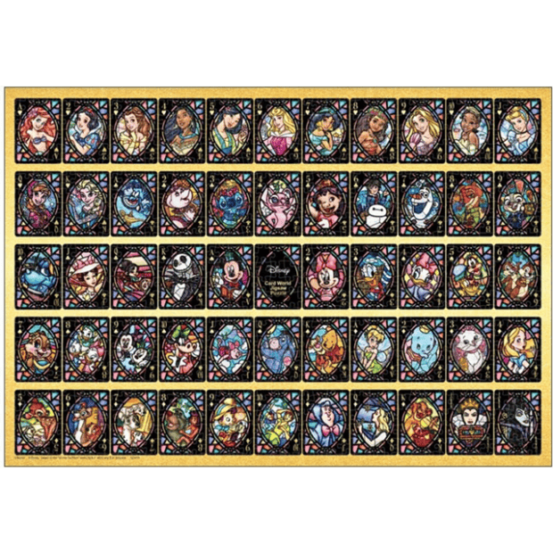 迪士尼公主-13-彩繪玻璃-迪士尼全明星系列-撲克牌.PNG