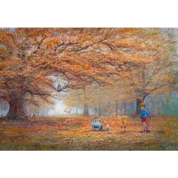 Tenyo 1000片 小熊維尼 楓葉(D-1000-336)楓樹