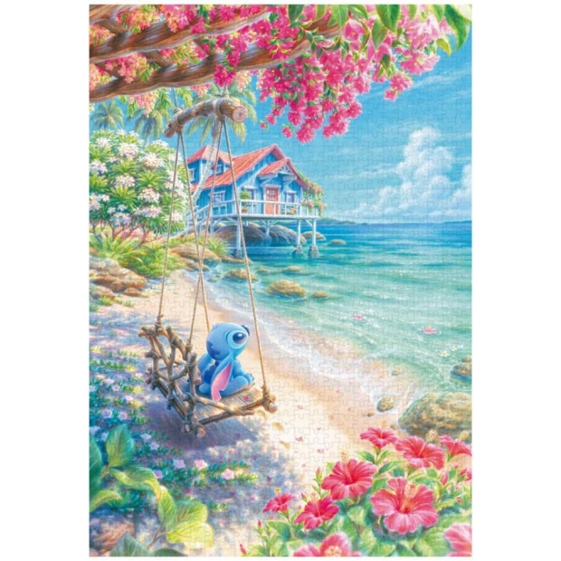 Tenyo 1000片 史迪奇 海灘 (D-1000-898)