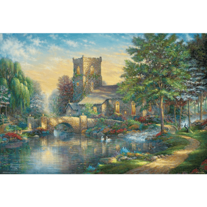 Thomas Kinkade-7-柳木禮拜堂.PNG