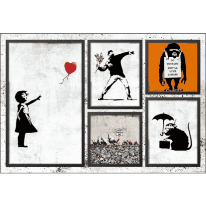 Banksy-1-班克西-作品收藏-班克斯-氣球女孩-躑花者.PNG