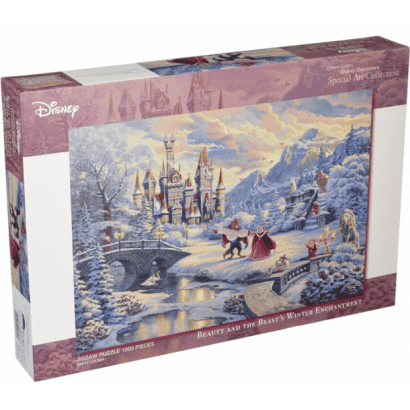 美女與野獸-2-油畫-貝兒-冬天的魔法-Winter Enchantment.PNG