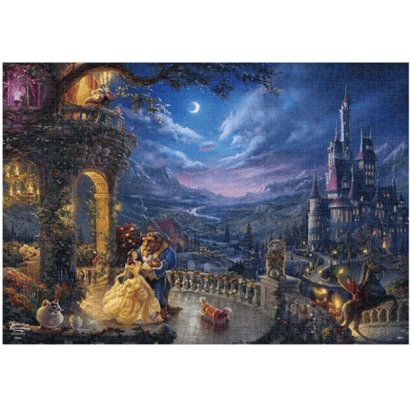 美女與野獸-4-油畫-貝兒-在月光下跳舞-Dancing in the Moonlight.PNG