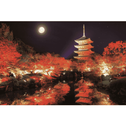風景-40-紙質-秋天的東寺-五重塔-京都.PNG