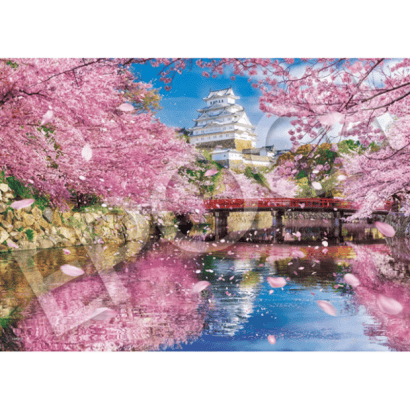 風景-53-紙質-櫻花紛飛的姬路城.PNG