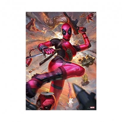 絕版 盒損特價 Tenyo 女死侍 1000片 迷你片 (RPG-1000-635)